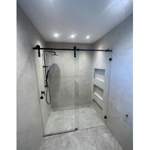 Sero-Frameless Sliding Door Wall to Wall 2 panels Set up Shower Screen 1101-1150*2000H